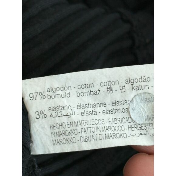 Zara Black Ribbed Mock Neck Sweater Knit Top Size S Classy 90s Sexy Date Night - Picture 7 of 9